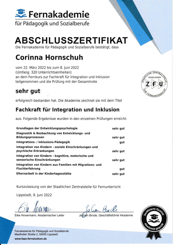 Studium abgeschlossen